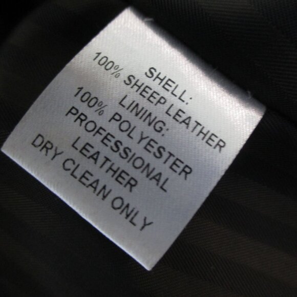 Peruvian Connection100% Sheep Leather Brown Moto Newbury Jacket Size 10 Luxury - Picture 9 of 13